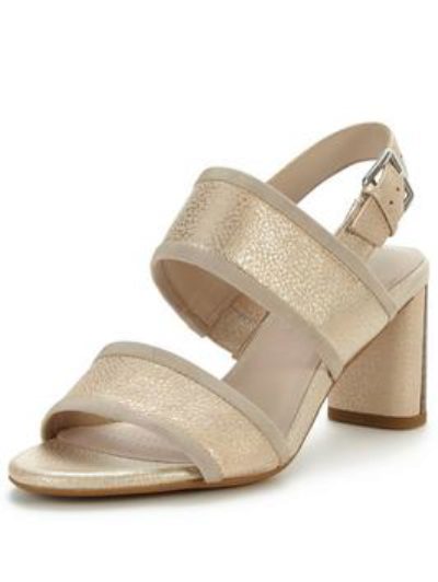 Clarks Amali Ava Heeled Two Strap Sandal Clarks Amali Ava Heeled Two Strap Sandal